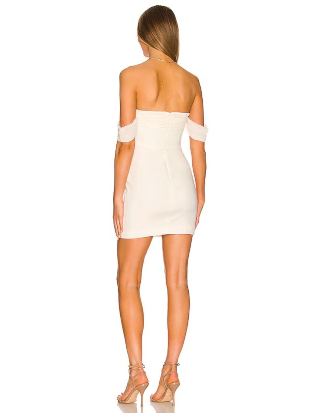 REVOLVE LIKELY Paz Off-Shoulder White Mini Dress Size 2 MSRP $348 - Picture 7 of 8
